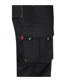 VL HYPNOS Pantalon de sarga multibolsillos bicolor 200g m en algodon 35 y poliester 65