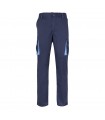VL HYPNOS Pantalon de sarga multibolsillos bicolor 200g m en algodon 35 y poliester 65