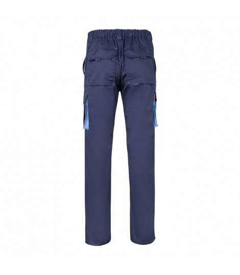 VL HYPNOS Pantalon de sarga multibolsillos bicolor 200g m en algodon 35 y poliester 65