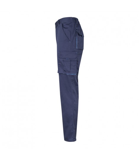 VL HYPNOS Pantalon de sarga multibolsillos bicolor 200g m en algodon 35 y poliester 65