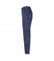 VL HYPNOS Pantalon de sarga multibolsillos bicolor 200g m en algodon 35 y poliester 65