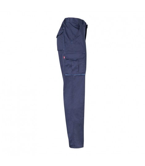 VL HYPNOS Pantalon de sarga multibolsillos bicolor 200g m en algodon 35 y poliester 65