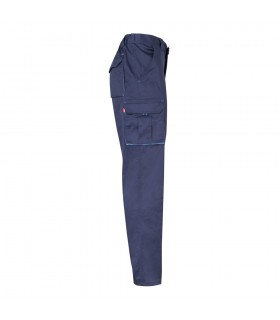 VL HYPNOS Pantalon de sarga multibolsillos bicolor 200g m en algodon 35 y poliester 65