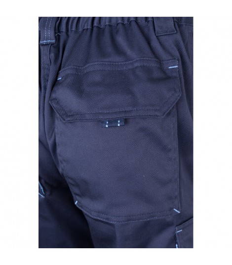 VL HYPNOS Pantalon de sarga multibolsillos bicolor 200g m en algodon 35 y poliester 65