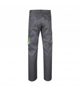 VL HYPNOS Pantalon de sarga multibolsillos bicolor 200g m en algodon 35 y poliester 65