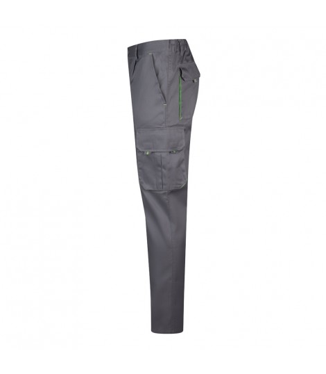 VL HYPNOS Pantalon de sarga multibolsillos bicolor 200g m en algodon 35 y poliester 65