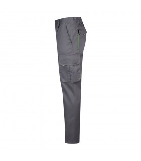 VL HYPNOS Pantalon de sarga multibolsillos bicolor 200g m en algodon 35 y poliester 65