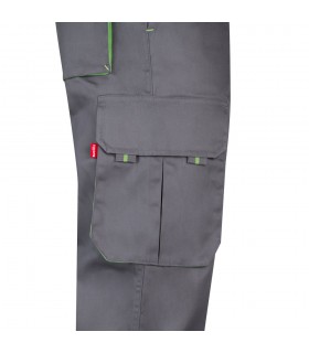 VL HYPNOS Pantalon de sarga multibolsillos bicolor 200g m en algodon 35 y poliester 65