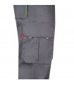 VL HYPNOS Pantalon de sarga multibolsillos bicolor 200g m en algodon 35 y poliester 65