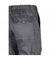 VL HYPNOS Pantalon de sarga multibolsillos bicolor 200g m en algodon 35 y poliester 65