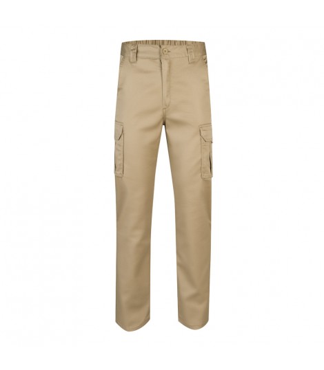VL PAN Pantalon elastico multibolsillos 290g m en algodon 46 EME 38 y poliester 16