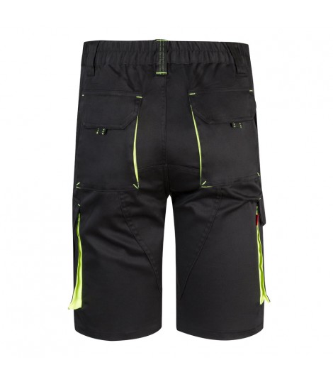 VL HEMERA Bermudas elasticas bicolor y multibolsillos 240 g m en algodon 46 EME 38 y poliester 16