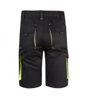 VL HEMERA Bermudas elasticas bicolor y multibolsillos 240 g m en algodon 46 EME 38 y poliester 16