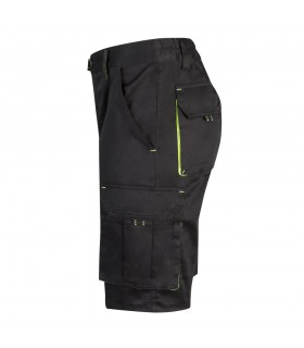 VL HEMERA Bermudas elasticas bicolor y multibolsillos 240 g m en algodon 46 EME 38 y poliester 16