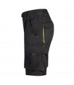 VL HEMERA Bermudas elasticas bicolor y multibolsillos 240 g m en algodon 46 EME 38 y poliester 16