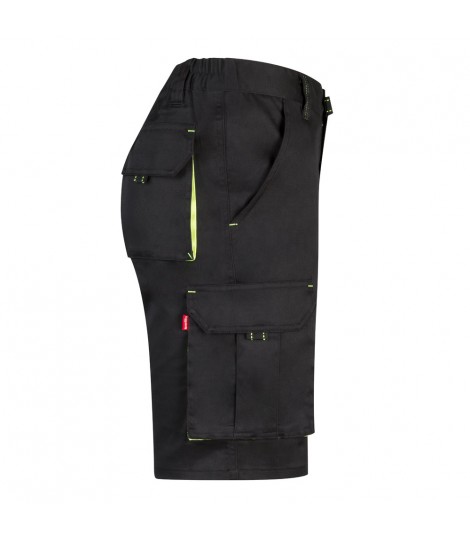 VL HEMERA Bermudas elasticas bicolor y multibolsillos 240 g m en algodon 46 EME 38 y poliester 16