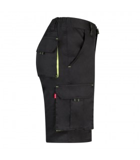 VL HEMERA Bermudas elasticas bicolor y multibolsillos 240 g m en algodon 46 EME 38 y poliester 16