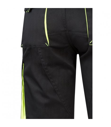 VL HEMERA Bermudas elasticas bicolor y multibolsillos 240 g m en algodon 46 EME 38 y poliester 16