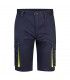 VL HEMERA Bermudas elasticas bicolor y multibolsillos 240 g m en algodon 46 EME 38 y poliester 16