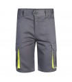 VL HEMERA Bermudas elasticas bicolor y multibolsillos 240 g m en algodon 46 EME 38 y poliester 16