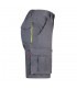 VL HEMERA Bermudas elasticas bicolor y multibolsillos 240 g m en algodon 46 EME 38 y poliester 16