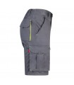 VL HEMERA Bermudas elasticas bicolor y multibolsillos 240 g m en algodon 46 EME 38 y poliester 16