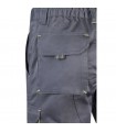 VL HEMERA Bermudas elasticas bicolor y multibolsillos 240 g m en algodon 46 EME 38 y poliester 16