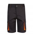 VL HEMERA Bermudas elasticas bicolor y multibolsillos 240 g m en algodon 46 EME 38 y poliester 16