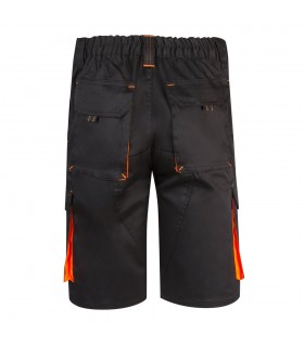 VL HEMERA Bermudas elasticas bicolor y multibolsillos 240 g m en algodon 46 EME 38 y poliester 16
