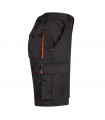 VL HEMERA Bermudas elasticas bicolor y multibolsillos 240 g m en algodon 46 EME 38 y poliester 16