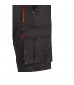 VL HEMERA Bermudas elasticas bicolor y multibolsillos 240 g m en algodon 46 EME 38 y poliester 16