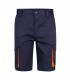 VL HEMERA Bermudas elasticas bicolor y multibolsillos 240 g m en algodon 46 EME 38 y poliester 16