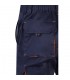VL HEMERA Bermudas elasticas bicolor y multibolsillos 240 g m en algodon 46 EME 38 y poliester 16