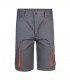 VL HEMERA Bermudas elasticas bicolor y multibolsillos 240 g m en algodon 46 EME 38 y poliester 16