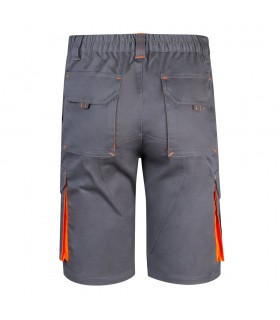 VL HEMERA Bermudas elasticas bicolor y multibolsillos 240 g m en algodon 46 EME 38 y poliester 16