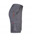 VL HEMERA Bermudas elasticas bicolor y multibolsillos 240 g m en algodon 46 EME 38 y poliester 16