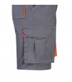 VL HEMERA Bermudas elasticas bicolor y multibolsillos 240 g m en algodon 46 EME 38 y poliester 16