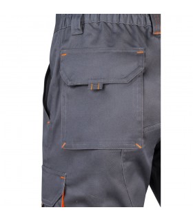 VL HEMERA Bermudas elasticas bicolor y multibolsillos 240 g m en algodon 46 EME 38 y poliester 16