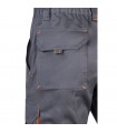 VL HEMERA Bermudas elasticas bicolor y multibolsillos 240 g m en algodon 46 EME 38 y poliester 16