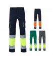 VL ZEUS LARGE Pantalon elastico multibolsillos bicolor 240 g m en algodon 46 EME 38 y poliester 16 