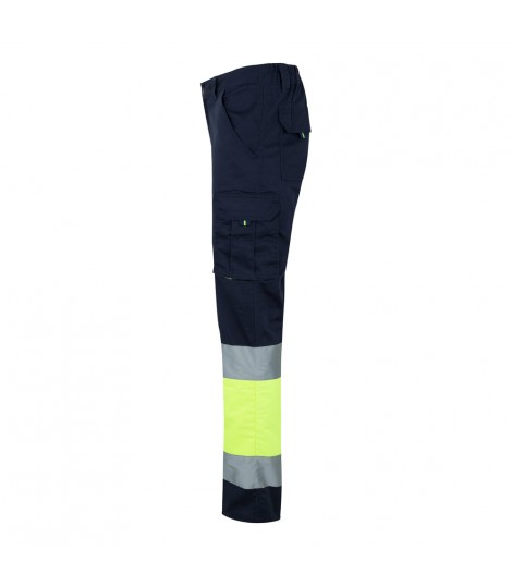 VL ZEUS LARGE Pantalon elastico multibolsillos bicolor 240 g m en algodon 46 EME 38 y poliester 16 