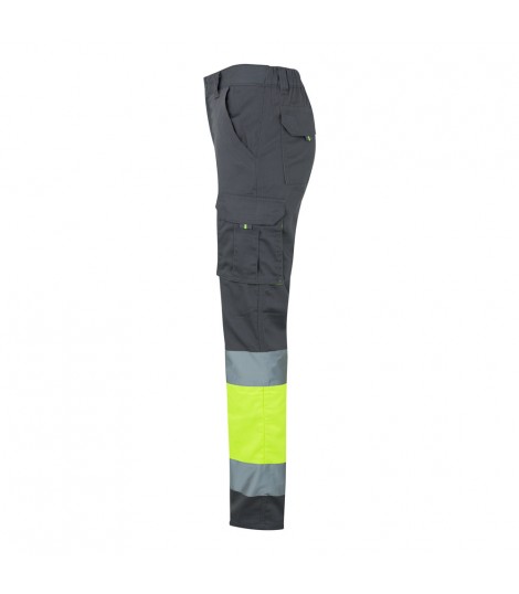 VL ZEUS LARGE Pantalon elastico multibolsillos bicolor 240 g m en algodon 46 EME 38 y poliester 16 