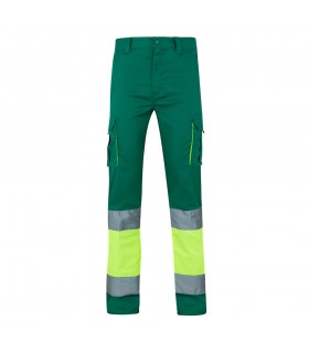 VL ZEUS LARGE Pantalon elastico multibolsillos bicolor 240 g m en algodon 46 EME 38 y poliester 16 