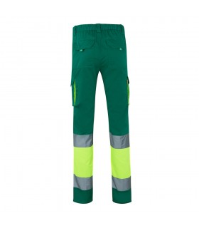 VL ZEUS LARGE Pantalon elastico multibolsillos bicolor 240 g m en algodon 46 EME 38 y poliester 16 