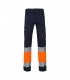 VL ZEUS LARGE Pantalon elastico multibolsillos bicolor 240 g m en algodon 46 EME 38 y poliester 16 