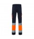 VL ZEUS LARGE Pantalon elastico multibolsillos bicolor 240 g m en algodon 46 EME 38 y poliester 16 