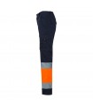 VL ZEUS LARGE Pantalon elastico multibolsillos bicolor 240 g m en algodon 46 EME 38 y poliester 16 