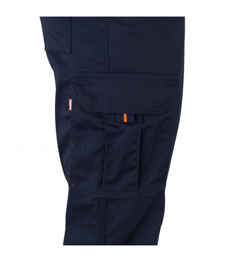 VL ZEUS LARGE Pantalon elastico multibolsillos bicolor 240 g m en algodon 46 EME 38 y poliester 16 