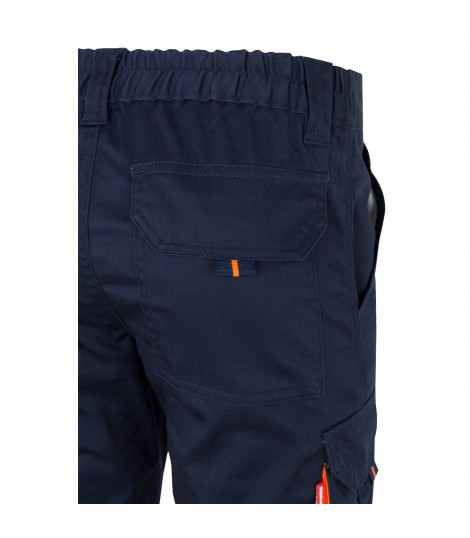VL ZEUS LARGE Pantalon elastico multibolsillos bicolor 240 g m en algodon 46 EME 38 y poliester 16 