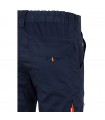 VL ZEUS LARGE Pantalon elastico multibolsillos bicolor 240 g m en algodon 46 EME 38 y poliester 16 